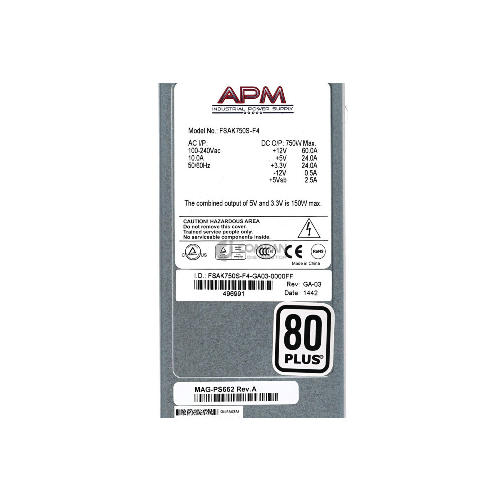 MAG-PS662 JUNOS PULSE GATEWAY 750W 6611AC POWER SUPPLY